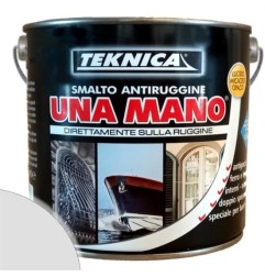 Smalto antiruggine UNAMANO 2,5LT TEKNICA Diretto sulla ruggine Grigio nebbia